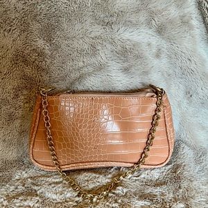 Mini snakeskin purse